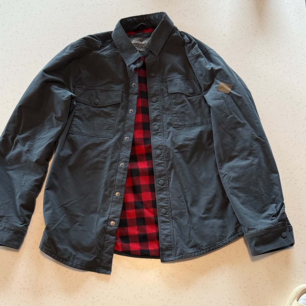 Eddie Bauer Jacket with Red Plaid Lining